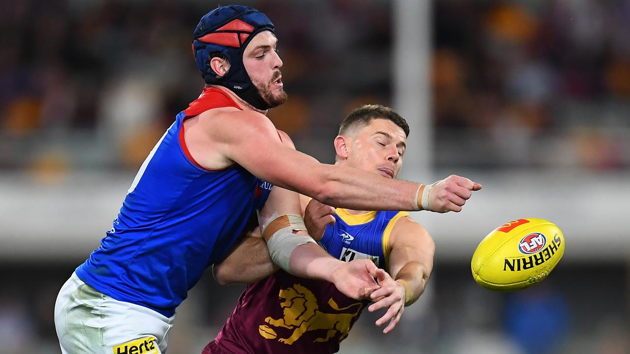 Angus Brayshaw expects some ‘niggle’ against Brisbane. Albert Perez/AFL Photos via Getty Images
