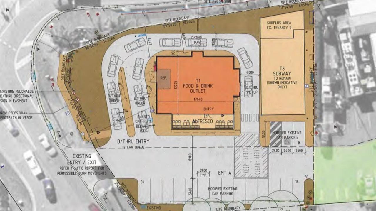 Subway will be the only one of the six shops on the block to remain under the proposed development, with the rest to be torn down and replaced.