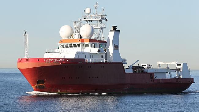 The Fugro Equator has been on the job in the southern Indian Ocean since the mission began in October 2014. Picture: News Corp Australia