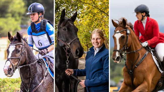 Millie Treloar, Ella Oszczypok are among SA's up and coming equestrians. Pictures: Supplied, The Advertiser