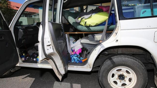 Martin was found by police hiding in the back of this vehicle. Picture: Supplied.