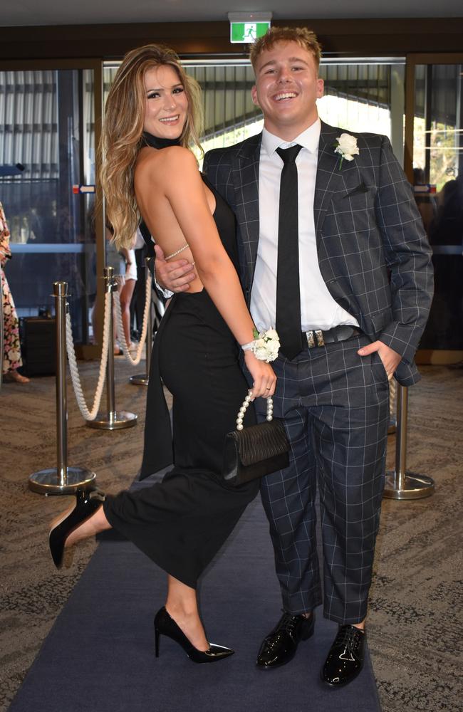 Josh Barlow and Sophia Rusev at the Sunshine Coast Grammar School formal 2023. Photo: Jorina Maureschat