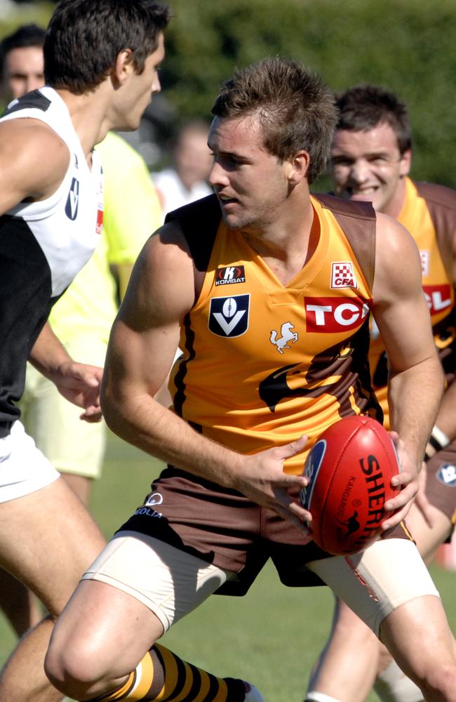 Matthew Suckling playing for the Hawks in 2010.