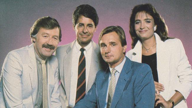 Jeff McMullen in January 1985 with his 60 Minutes colleagues. He is one of Australia’s most recognised journalists.