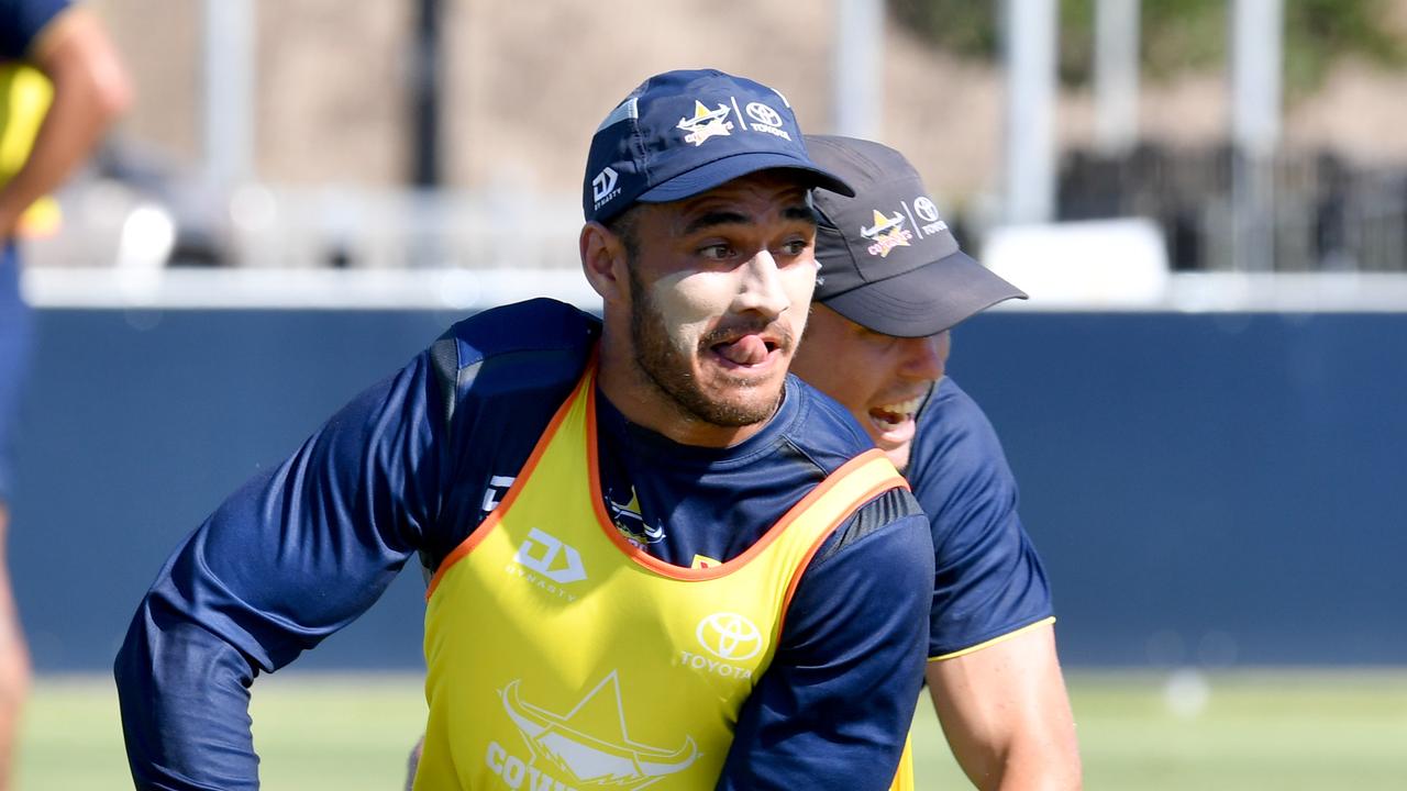 North Queensland Cowboys training at high performance centre. Valentine Holmes. Picture: Evan Morgan