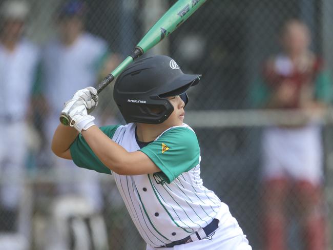 South Coast V Sunshine Coast in the 12-14 years QLD School Sport Baseball Championships. Picture:Glenn Campbell
