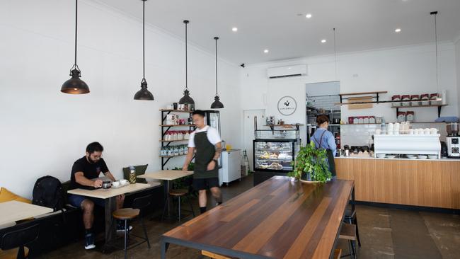 The interior dining space at Cups &amp; Wells, Salisbury. Picture: David Kelly