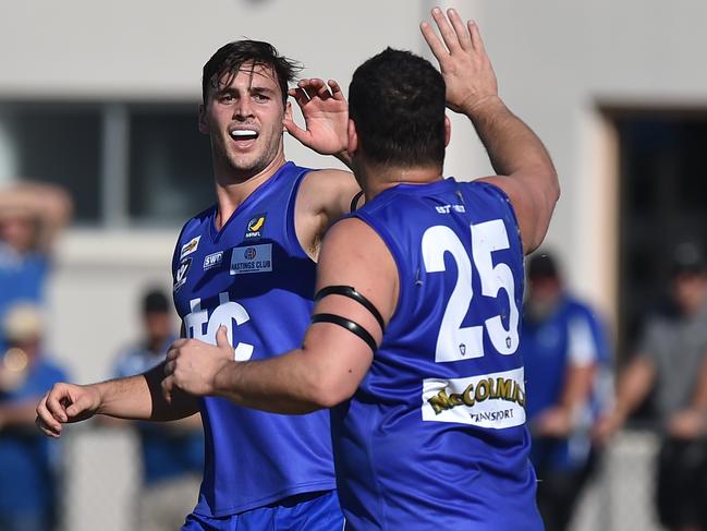 Todd Elton (left) and Brendan Fevola have joined Deer Park.