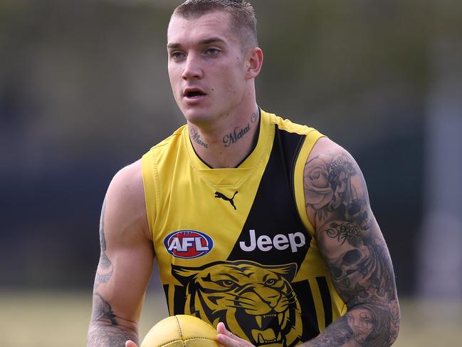 Richmond AFL training Richmond player Dustin Martin Picture:Wayne Ludbey