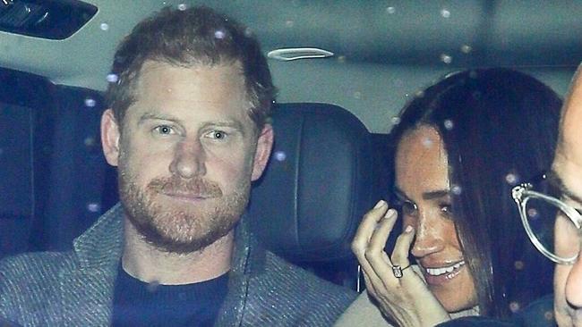 Insiders have spilled on Harry and Meghan’s high-profile outing. Picture: The Daily Stardust/ShotbyNYP/MEGA/Backgrid