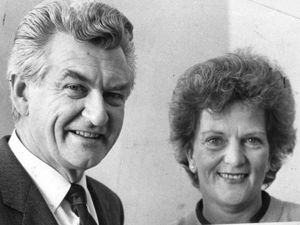 Bob Hawke and Hazel Hawke in 1983.