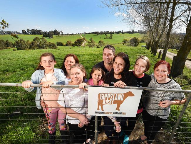 Gippsland community and local businesses supporting the new milk product. Picture: Rob Leeson.