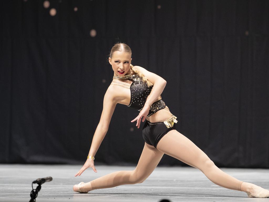 Southern Tasmanian Dancing Eisteddfod, Greer Bricknell (HDA) during the 12 Years Jazz Solo at Wrest Point. Picture: Chris Kidd