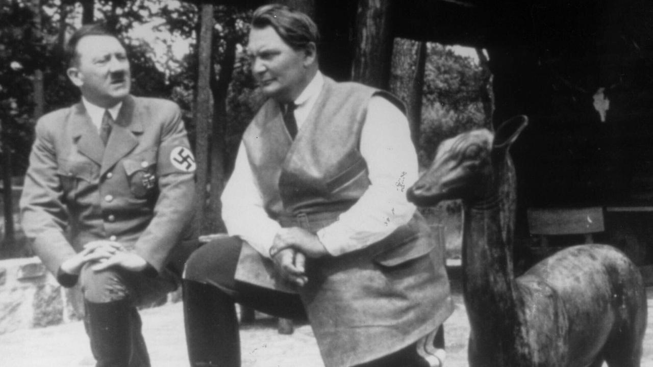 Adolf Hitler and Herman Goering.