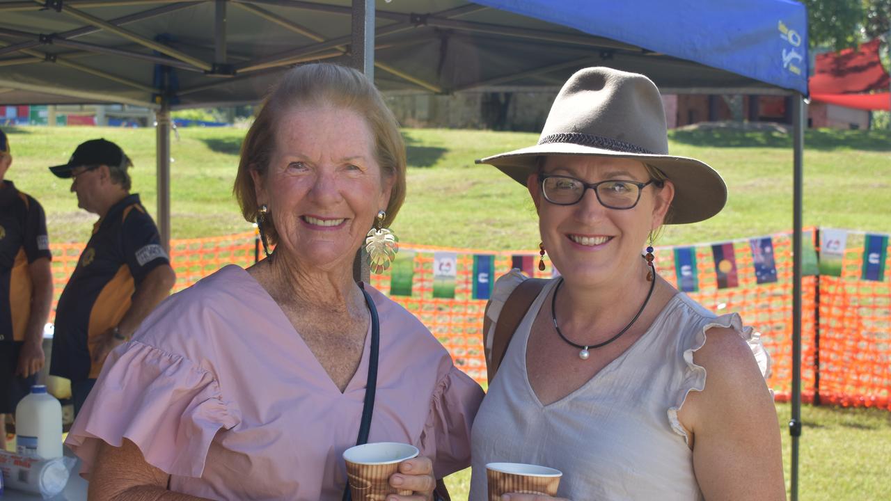 Margaret Rollings and Sally Joyce at the Australia Day ceremony in Kyogle.