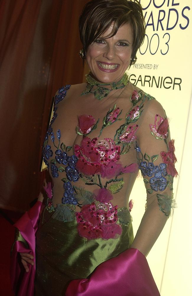 This frock earned Elelman a  worst-dressed gong at the Logies in 2003.