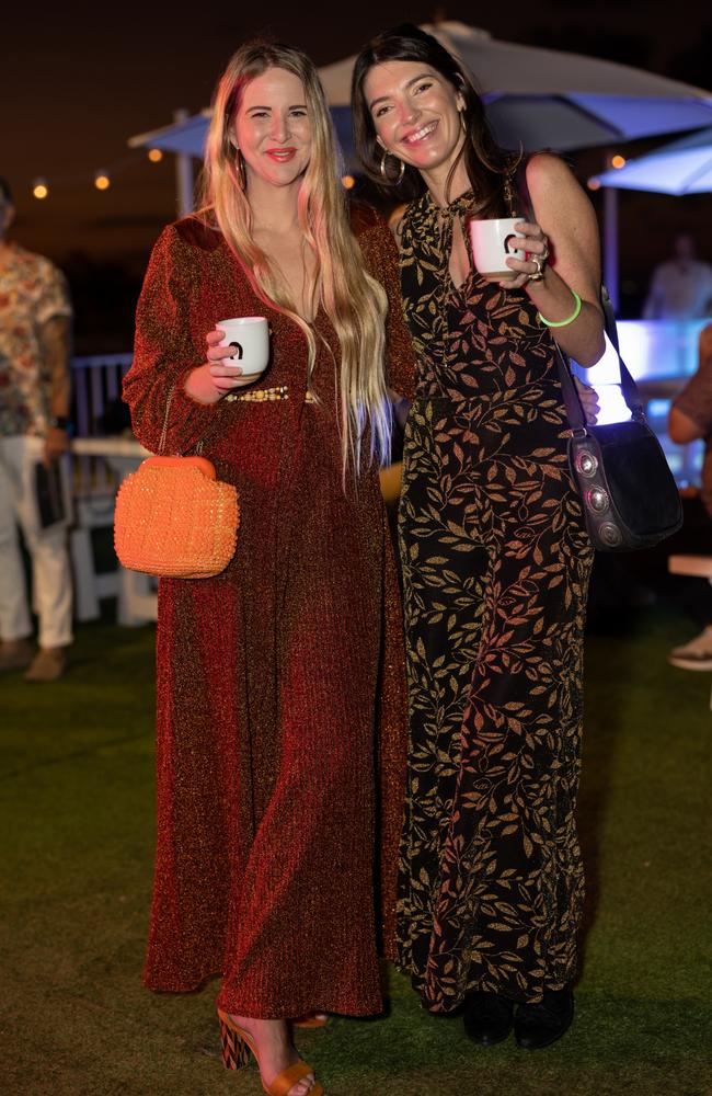 Sharnee Thorpe and Vanessa Cave for The Pulse at Tequila Herradura Pop Up at the Pink Hotel, Coolangatta May 5 2023. Picture: Celeste Humphrey