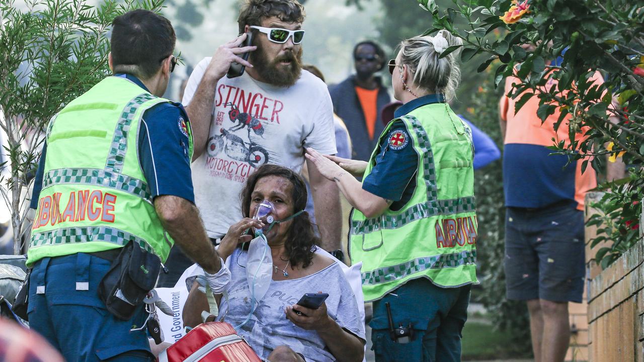 A woman, who has not been identified, was treated at the scene. Picture: NCA NewsWire / Glenn Campbell