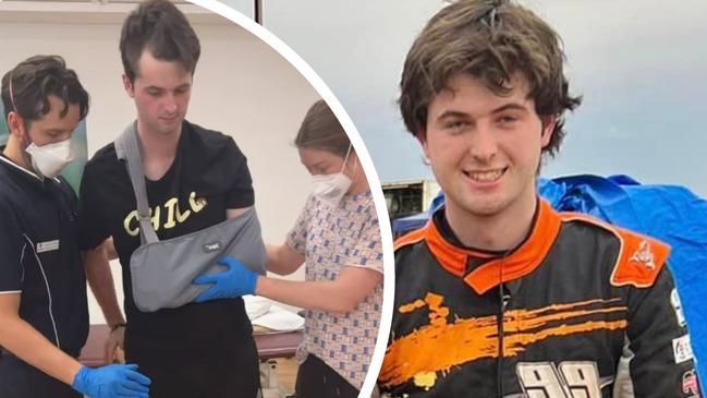 Wingless sprint driver Mitchell Rigney was racing at Darwin’s Northline Speedway on August 18 tragedy struck and left him with a substantial head injury.