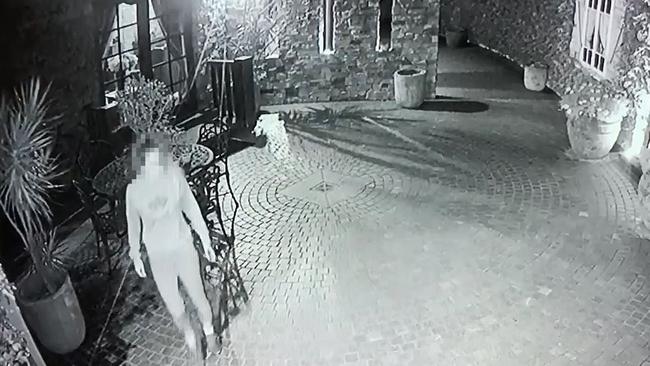 Screenshots of CCTV footage from a home invasion. Source: Supplied.