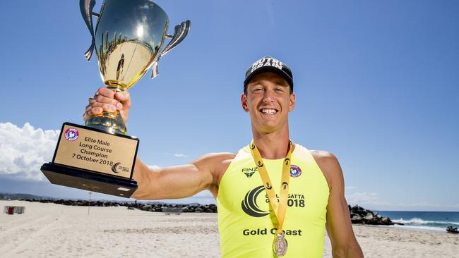 2018 Elite Male Long Course Coolangatta Gold Winner, Ali Day. Picture: Jerad Williams