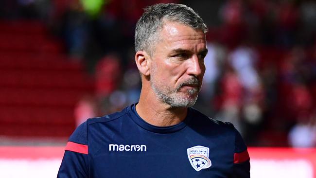 Coach Marco Kurz will have a fully fit squad to choose from for Adelaide United’s elimination final against Melbourne City. Picture: Mark Brake/Getty Images