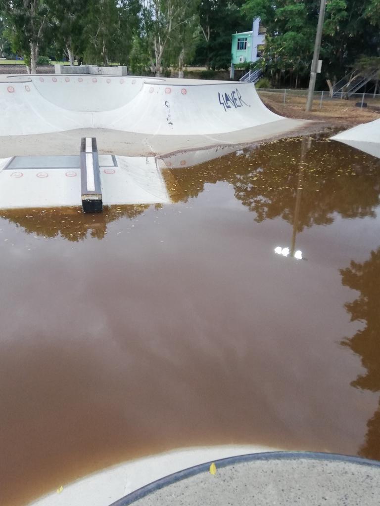 DRAINAGE ISSUE: RRC is responding after complaints were made regarding the condition of the Stapleton Park skate park following recent rain.