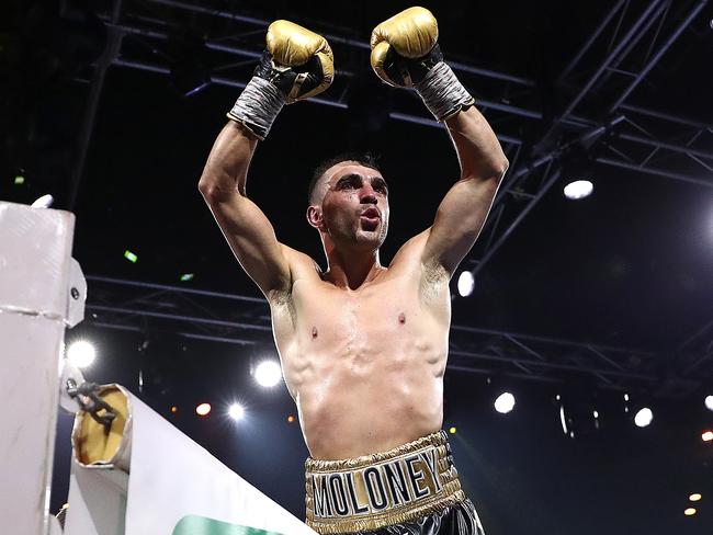 Moloney is looking for the 20th knockout of his career. Picture: Kelly Defina/Getty Images