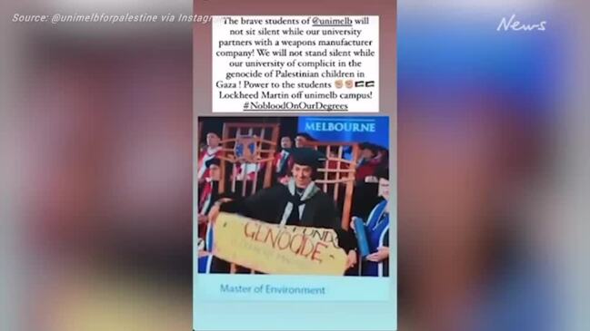 Pro-Palestine cause hijacks Melbourne University graduation