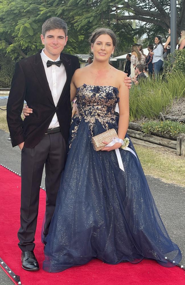 Amber Spence and Lachlan Holt at the Victory College formal on Friday June 21, 2024.