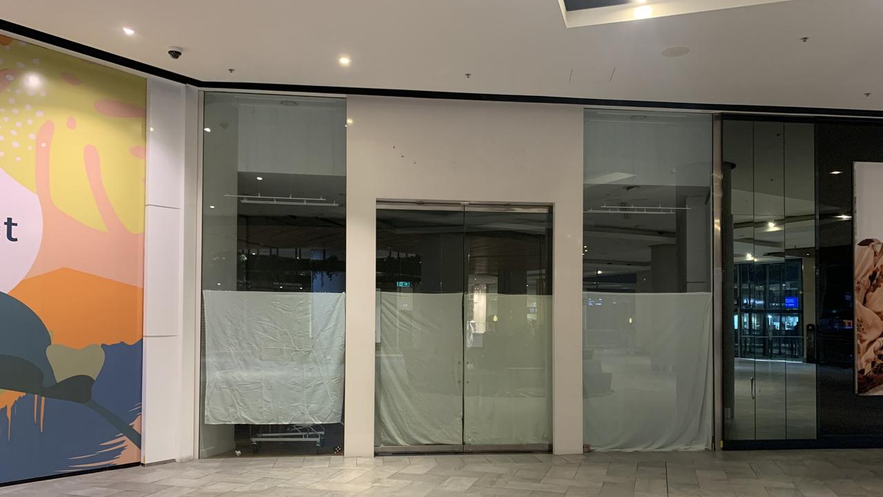 This former Pandora store in Sydney’s Top Ryde City shopping centre closed due to COVID-19 but will never reopen. Picture: news.com.au/Benedict Brook