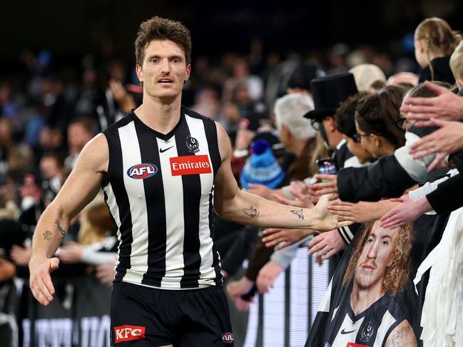 Brody Mihocek is one of Collingwood’s veterans set to play on. Picture: Getty Images