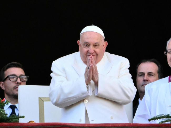 Pope Francis remains hospitalised in Rome. Picture: AFP