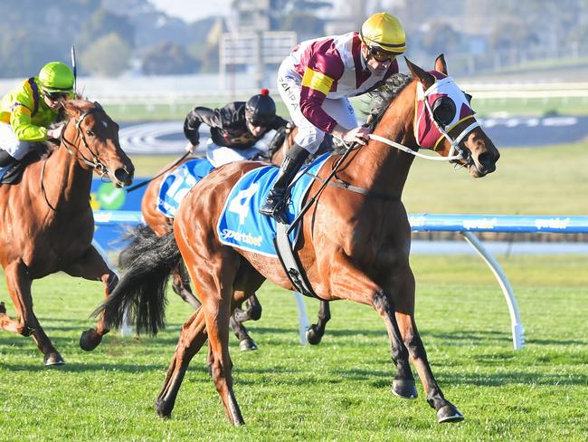 Waimarie ridden by Mark Zahra wins the Sportsbet Same Race Multi Handicap at Sportsbet Sandown Hillside Racecourse on July 31, 2024 in Springvale, Australia. (Photo by Pat Scala/Racing Photos via Getty Images)