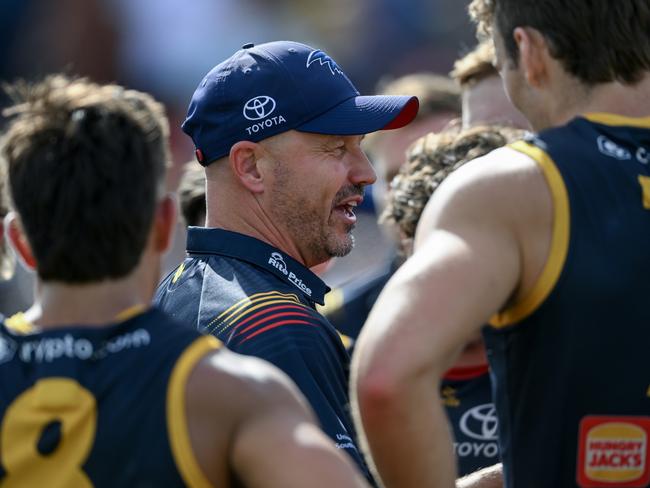 Adelaide coach Matthew Nicks has re-signed until the end of 2026. Picture: Mark Brake/Getty Images