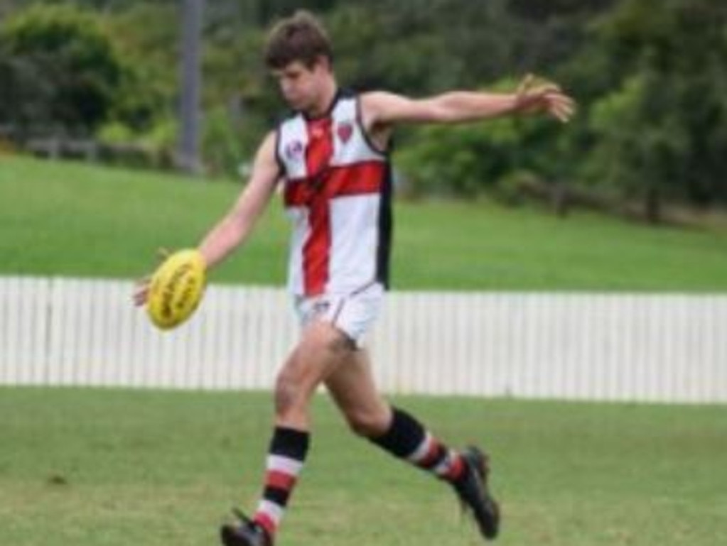 16 year old Josh Freeman playing AFL in South Burnett.