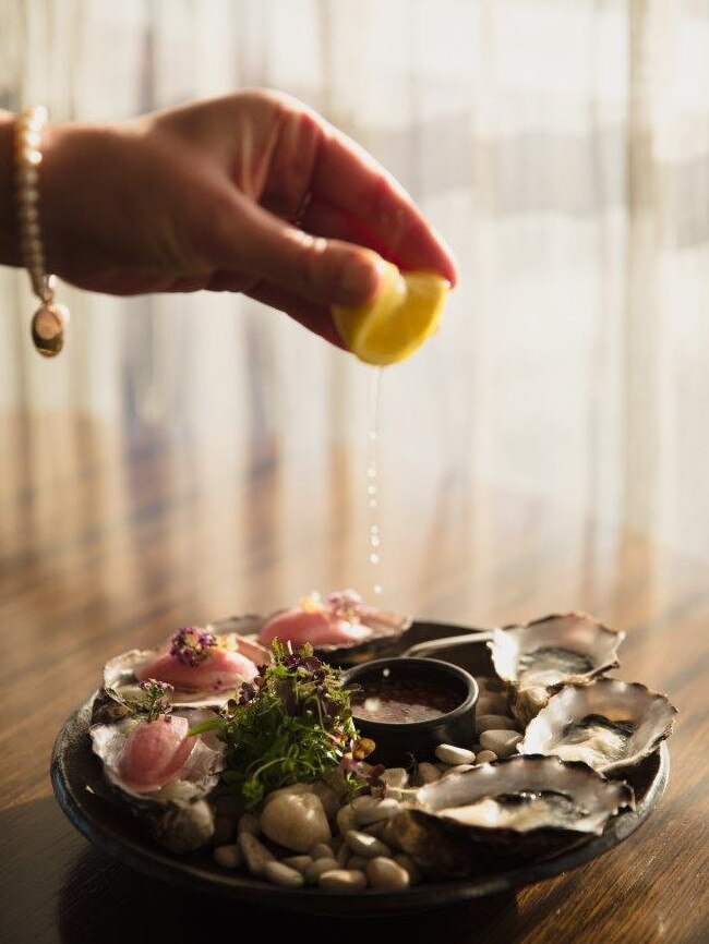 One of the dishes from the Sea section of The Lounge by Frogmore Creek's Land Sea Garden menu. Picture: @twobirdssocial