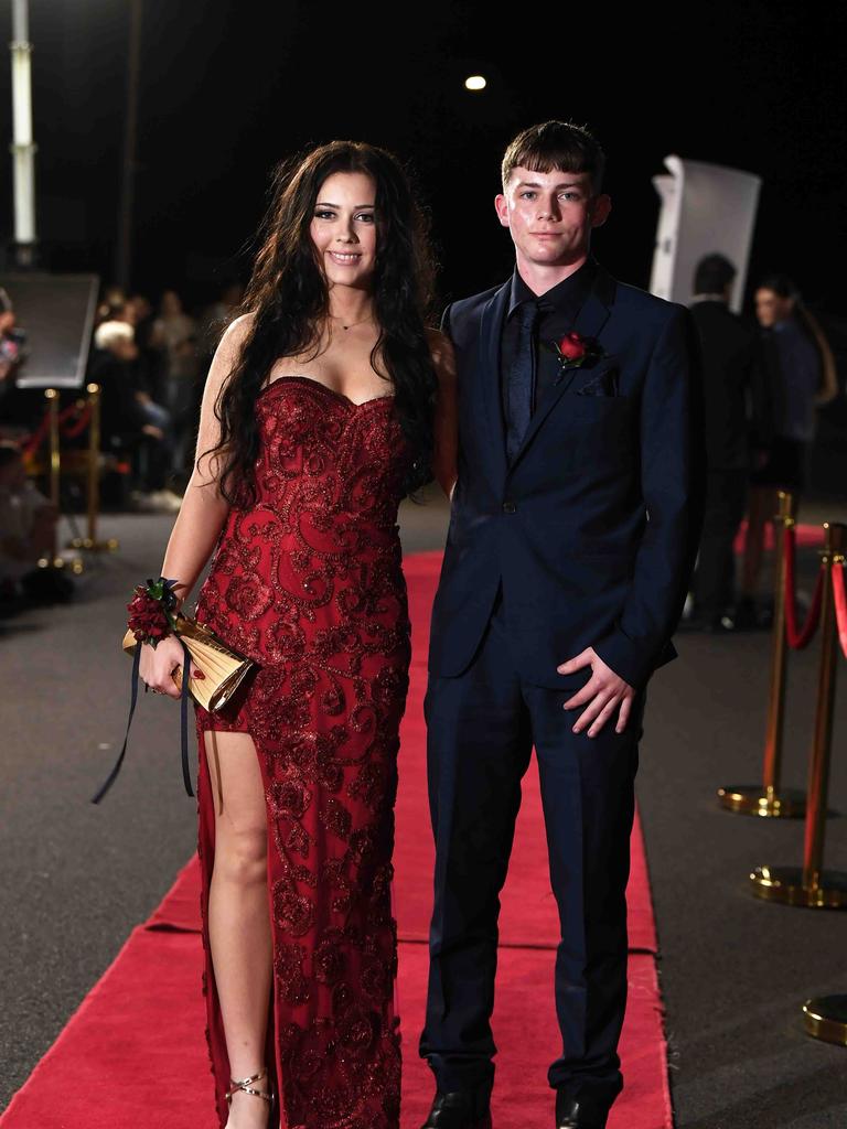 Jasper Brien & Helena Orr at Xavier Catholic College year 12 formals. Picture: Patrick Woods.
