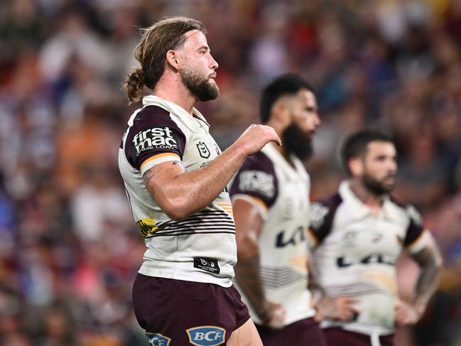 Pat Carrigan and Payne Haas can’t do much more than they currently do. Picture: Hannah Peters/Getty Images