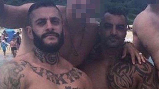 Nazlioglu (left) was best known for being acquitted of the murder of Comanchero bikie boss Mick Hawi (right).