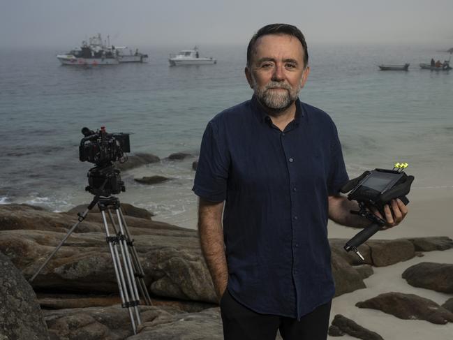 EMBARGO FOR TWAM 10 APRIL 2021 FEE APPLIESWriter/Producer/Director Robert Connolly near the Bluebackset. Bremer Bay, Western Australia. Photograph by David Dare Parker