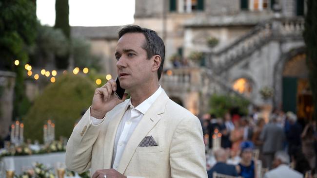 Matt Macfadyen (Tom Wambsgans) pictured on the set of Succession. Picture: HBO