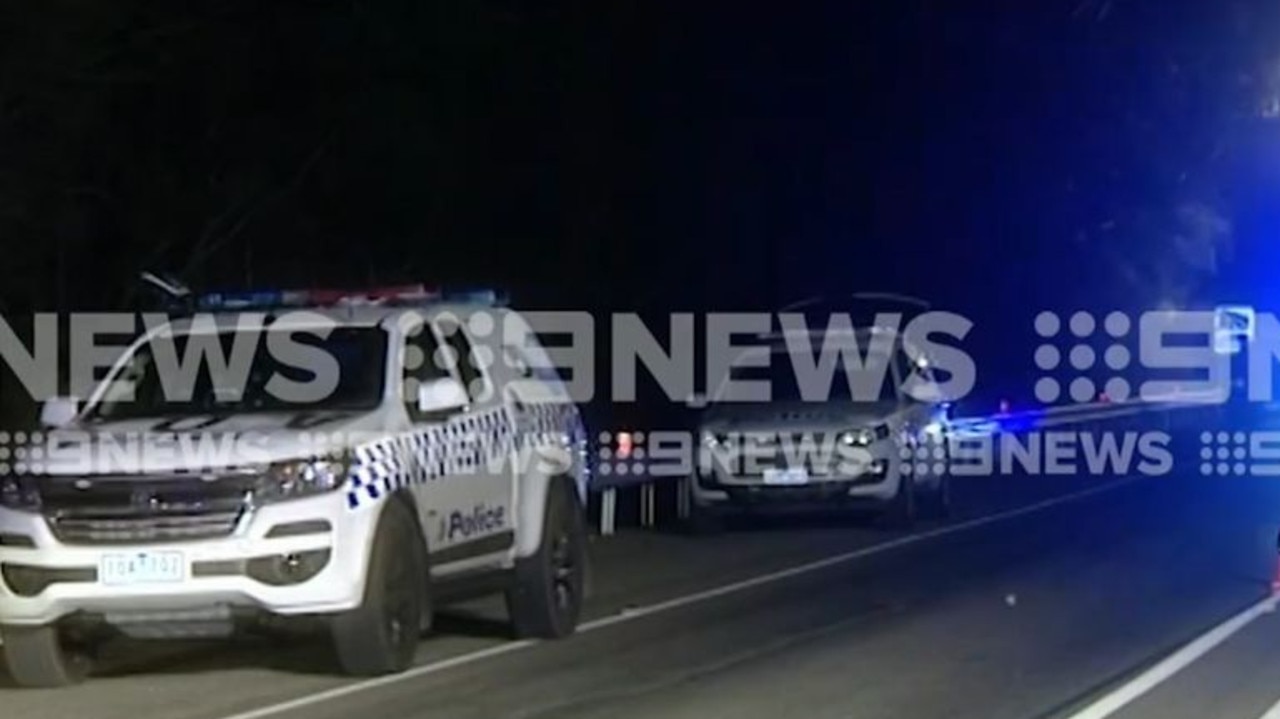 A man has died shortly after being arrested along Victoria's Great Ocean Road. Picture: 9News