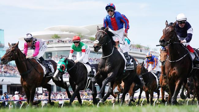 Planning is underway to accommodate all possible scenarios from zero to 50,000 punters trackside for the 2020 Melbourne Cup. Picture: AAP