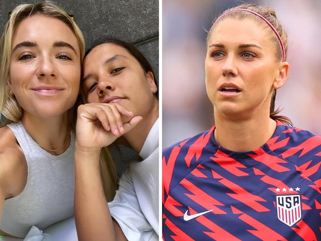 Kristie Mewis, Sam Kerr and Alex Morgan. Photo: Getty and Instagram.