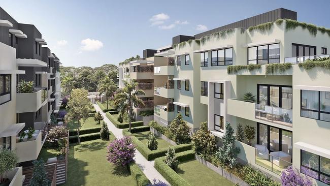 A look at how the new St Georges Basin apartment complex will look when complete. Picture: Supplied.