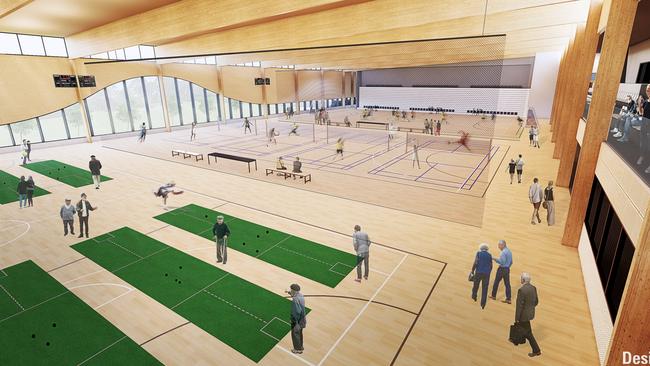 The community has been calling for an indoor sports centre for 30 years. Picture: Design Inc Co-op