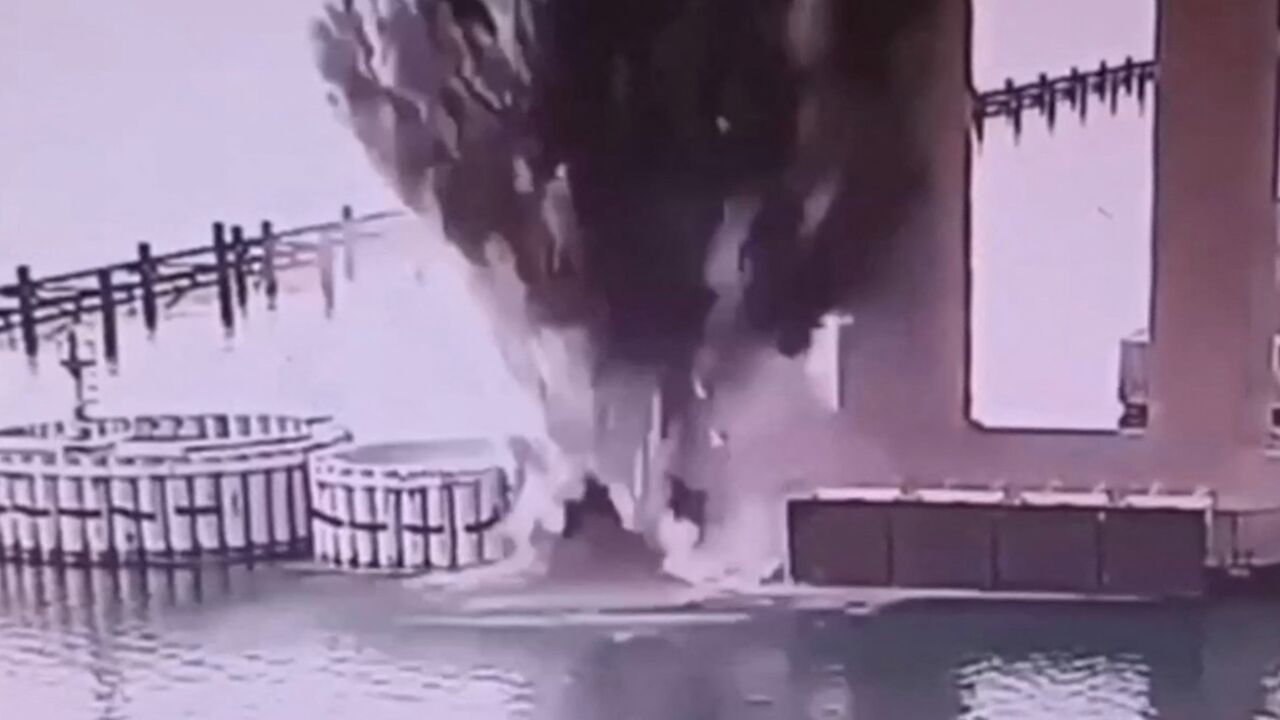 Watch: Ukraine Attacks Key Bridge Connecting Russia to Crimea