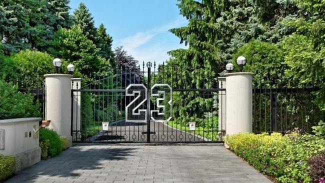 The gates are emblazoned with the jersey number Jordan famously wore during his time with the Chicago Bulls: Picture Supplied. 