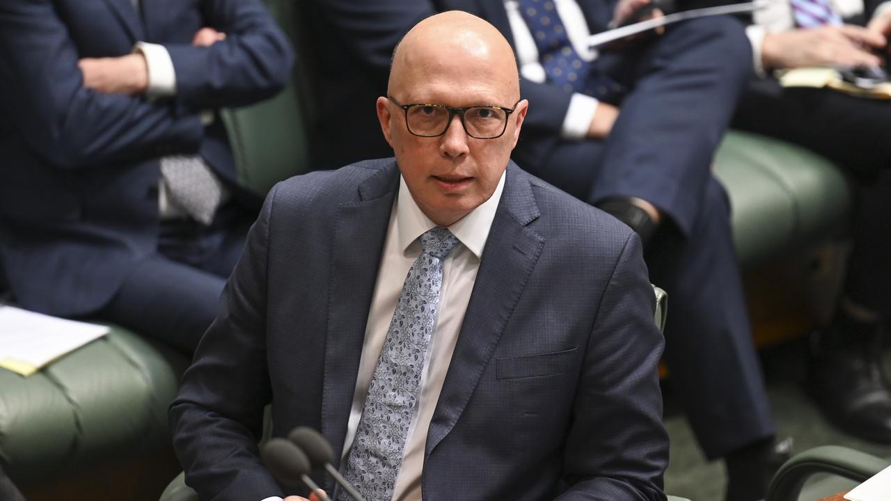 Opposition Leader Peter Dutton says the policy will be released soon. Picture: NCA NewsWire / Martin Ollman